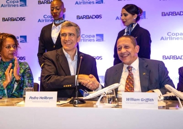 Pedro Heilbron, CEO Copa Airlines, on signing of new service to Barbados – 2017 